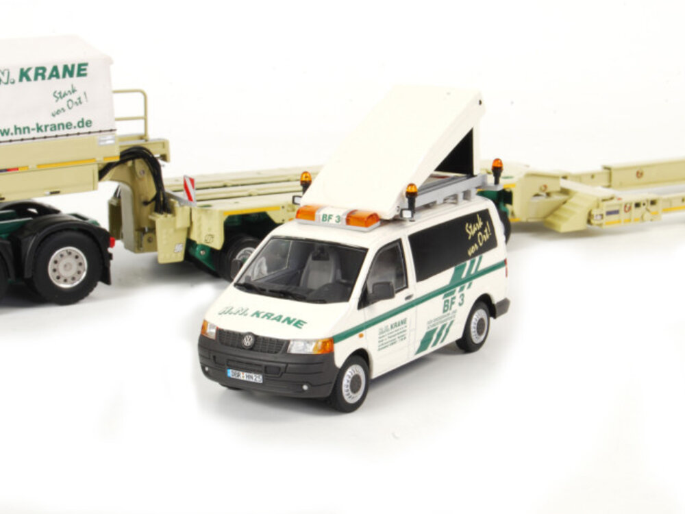 WSI WSI MAN TGX XXL 8x4 + scheuerle intercombi module + VW T5 BF3 H.N. KRANE