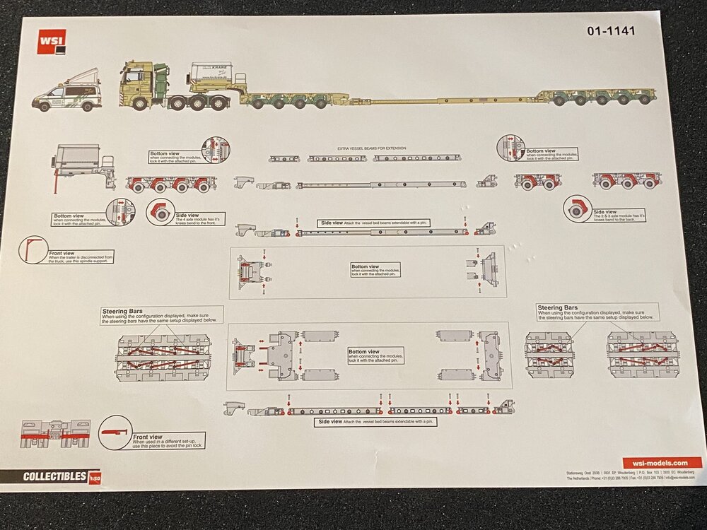 WSI WSI MAN TGX XXL 8x4 + scheuerle intercombi module + VW T5 BF3 H.N. KRANE