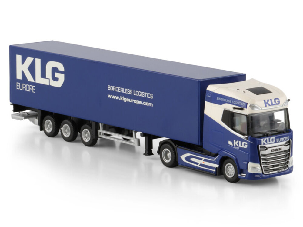 WSI WSI DAF XG+ MY25 4x2 with 3-axle box trailer KLG EUROPE / Schaal 1:87