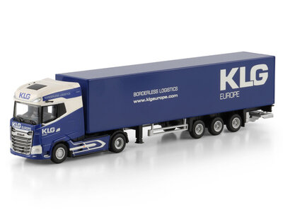 WSI WSI DAF XG+ MY25 4x2 with 3-axle box trailer KLG EUROPE / Schaal 1:87