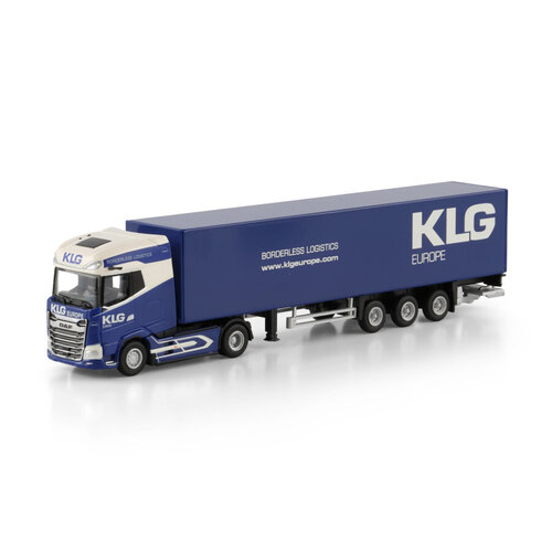 WSI WSI DAF XG+ MY25 4x2 with 3-axle box trailer KLG EUROPE / Schaal 1:87
