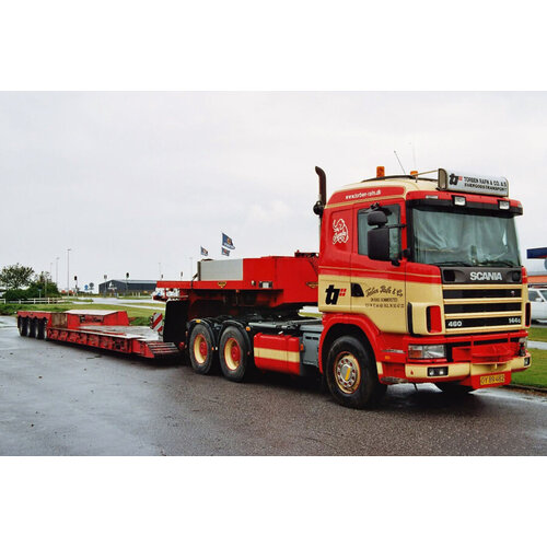 WSI WSI Scania 4-serie flat roof 6x4 + 4-axle euro low loader TORBEN RAFN