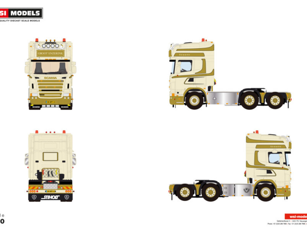 WSI WSI Scania R500 Topline 6x2 GROOT ENZERINK