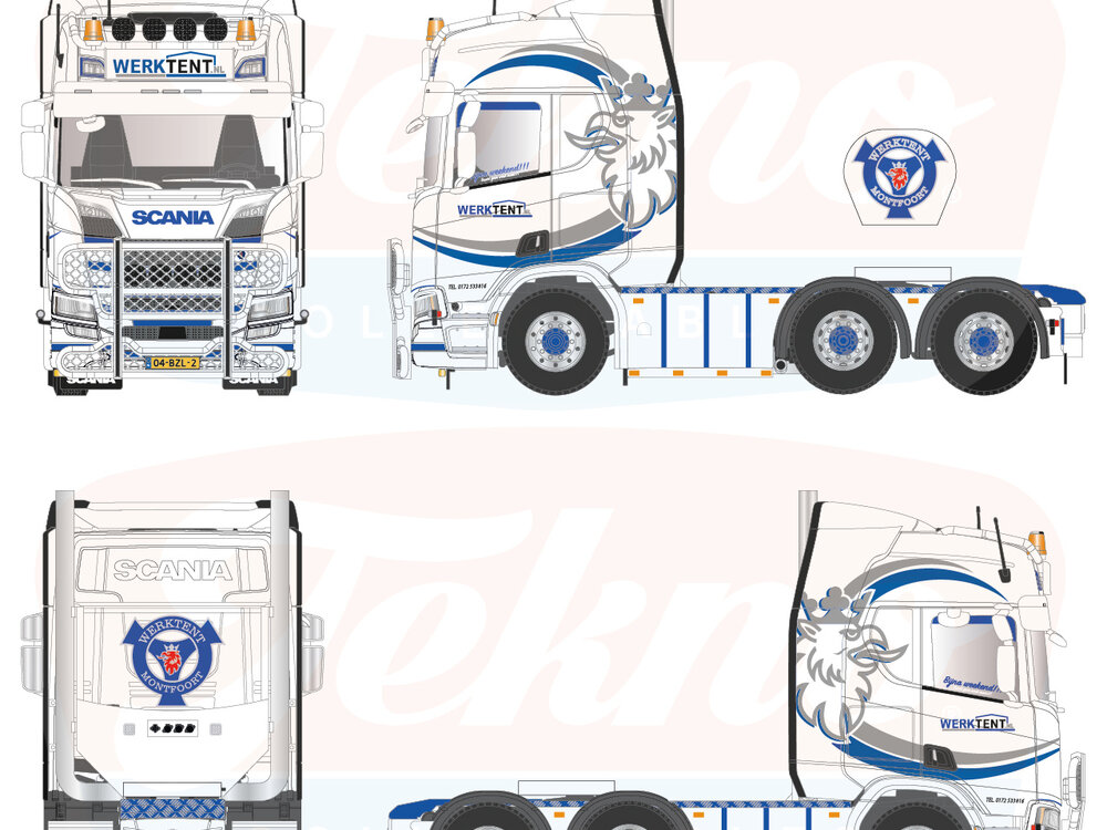 Tekno Tekno Scania Next Gen R580 6x2 WERKTENT.NL