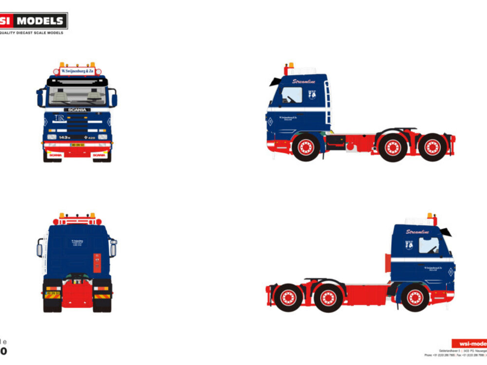 WSI WSI Scania 143M 6x2 streamline W. SWIJNENBURG & ZN.