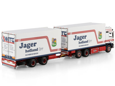 WSI WSI Volvo F12 Globetrotter rigid truck with 2 axle reefer trailer MELLEMA DE JAGER