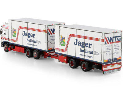 WSI WSI Volvo F12 Globetrotter rigid truck with 2 axle reefer trailer MELLEMA DE JAGER