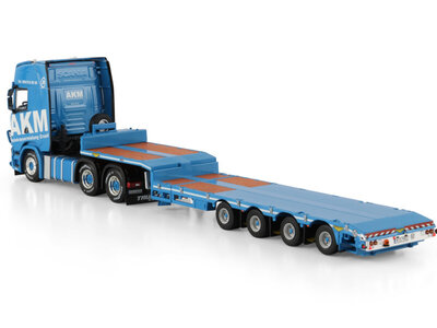 WSI WSI Scania S Highline 6x4 met 4-assige semi wheel dieplader AKM