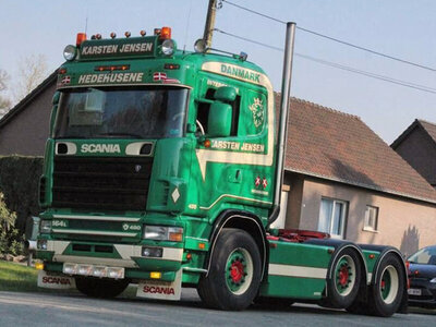 WSI WSI Scania 4-serie flat roof 6x2 twin steer KARSTEN JENSEN