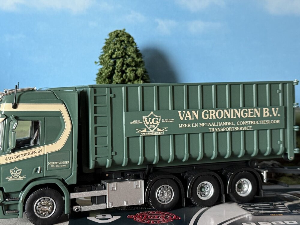 Tekno Tekno Scania next gen R580 Highline haakarm combinatie VAN GRONINGEN