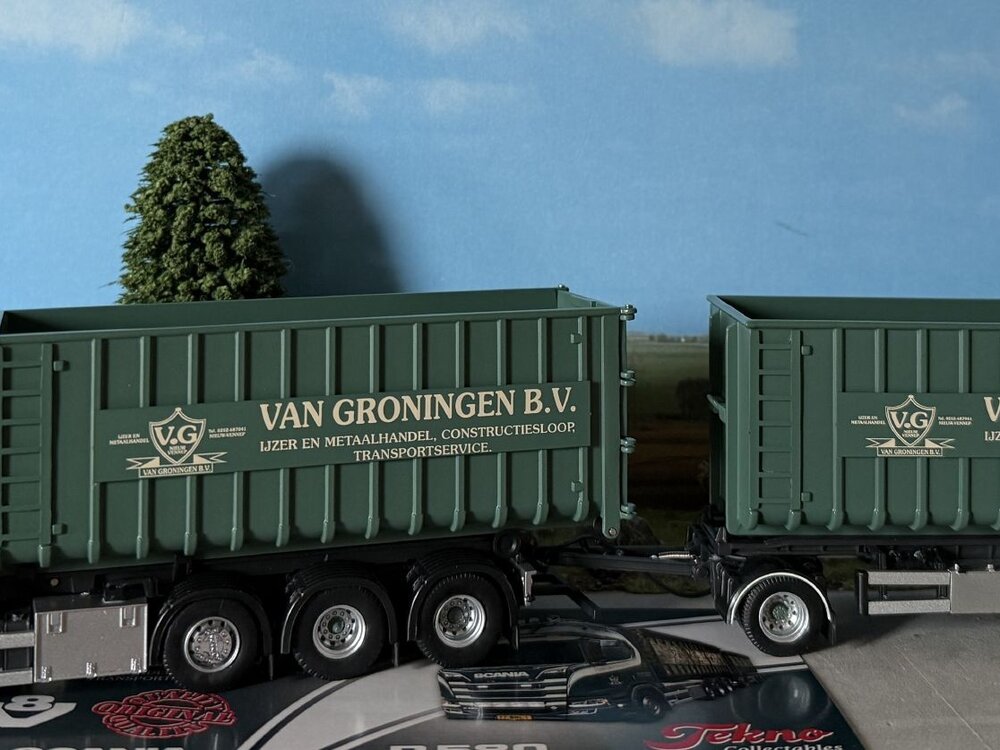 Tekno Tekno Scania next gen R580 Highline haakarm combinatie VAN GRONINGEN
