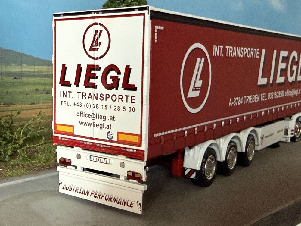 WSI WSI Scania S Highline 4x2 with 3-axle curtainside trailer LIEGL