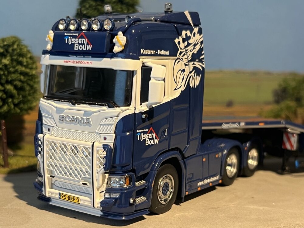 IMC IMC Scania S V8 High roof 6x4 met 3-assige Nooteboom MCOS semidieplader TIJSSEN BOUW
