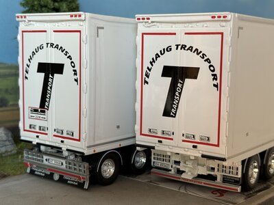 Tekno Tekno Scania Next Gen Highline rigid truck with 4-axle trailer TELHAUG "Last Country"