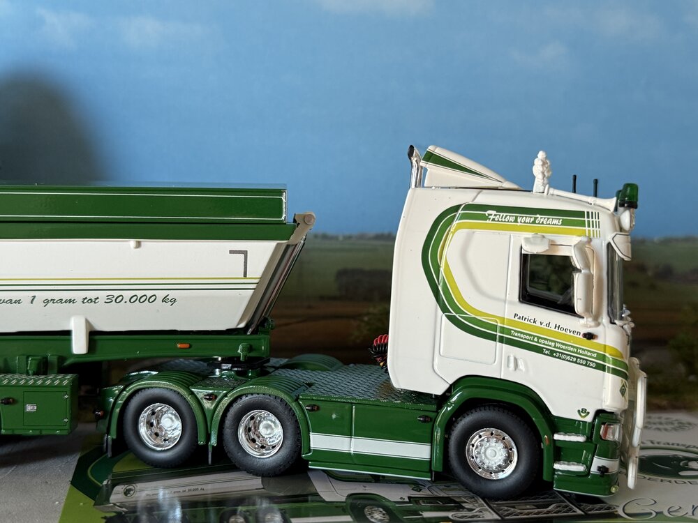 Tekno Tekno Scania Next Gen R530 with 3-axle tipper PATRICK VAN DER HOEVEN