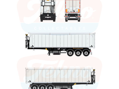 Tekno Tekno 3-axle Stas tipper trailer T.B. STAS