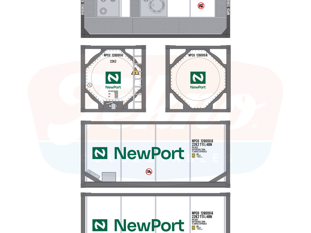 Tekno Tekno 20ft. Iso Tankcontainer NEWPORT