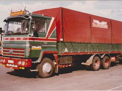 Tekno Tekno Ford Transcontinental riged truck with Swedish tilt trailer BILSPEDITION
