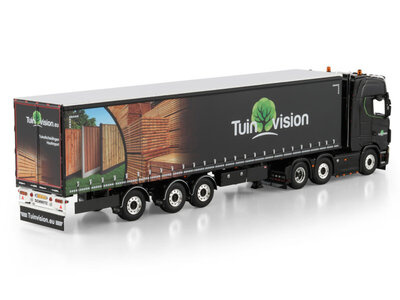 WSI WSI Scania S Highline 6x2 met 3-assige twin steer tridec schuifzeilen oplegger TUINVISION GROUP BV