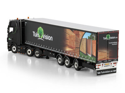 WSI WSI Scania S Highline 6x2 met 3-assige twin steer tridec schuifzeilen oplegger TUINVISION GROUP BV