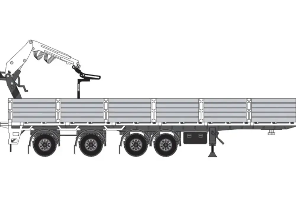 Tekno Tekno 4-axle bricktrailer Trailer Kit