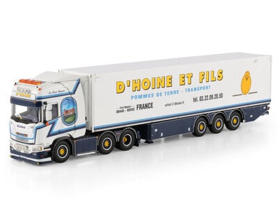 WSI WSI Scania R Highline 6x2 met 3-assige twin steer koeloplegger D'HOINE