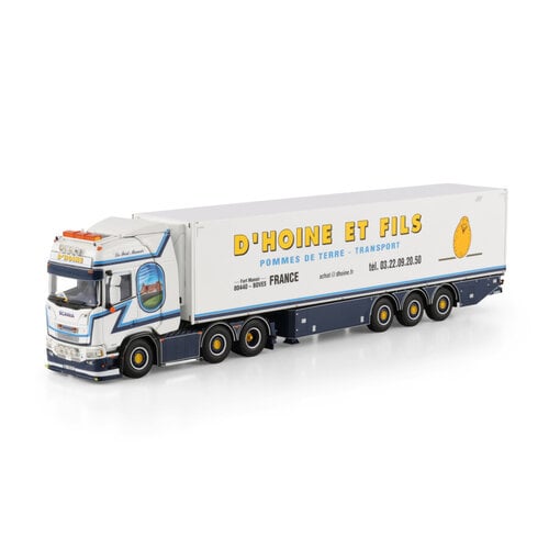 WSI WSI Scania R Highline 6x2 with 3-axle twin steer reefer trailer D'HOINE WSI WSI Scania R Highline 6x2 with 3-axle twin steer reefer trailer D'HOINE