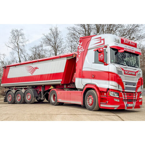 WSI WSI Scania S Highline 4x2 met 3-assige niet sturend kipper trailer RALF ZORN WSI WSI Scania S Highline 4x2 met 3-assige niet sturend kipper trailer RALF ZORN