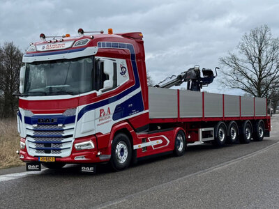 WSI WSI DAF XG 4x2  met 4-assige steen oplegger P&A FONTEIJN