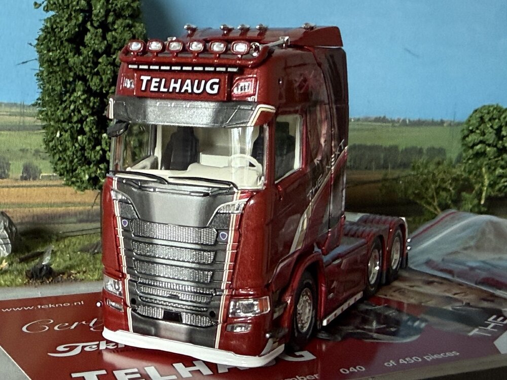 Tekno Tekno Scania Next Gen S-serie Highline 6x4 TELHAUG - THE NEXT
