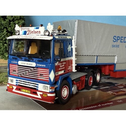 Tekno Tekno Volvo F12 met 3-as klassieke zwanenhals oplegger MORTEN NIELSEN