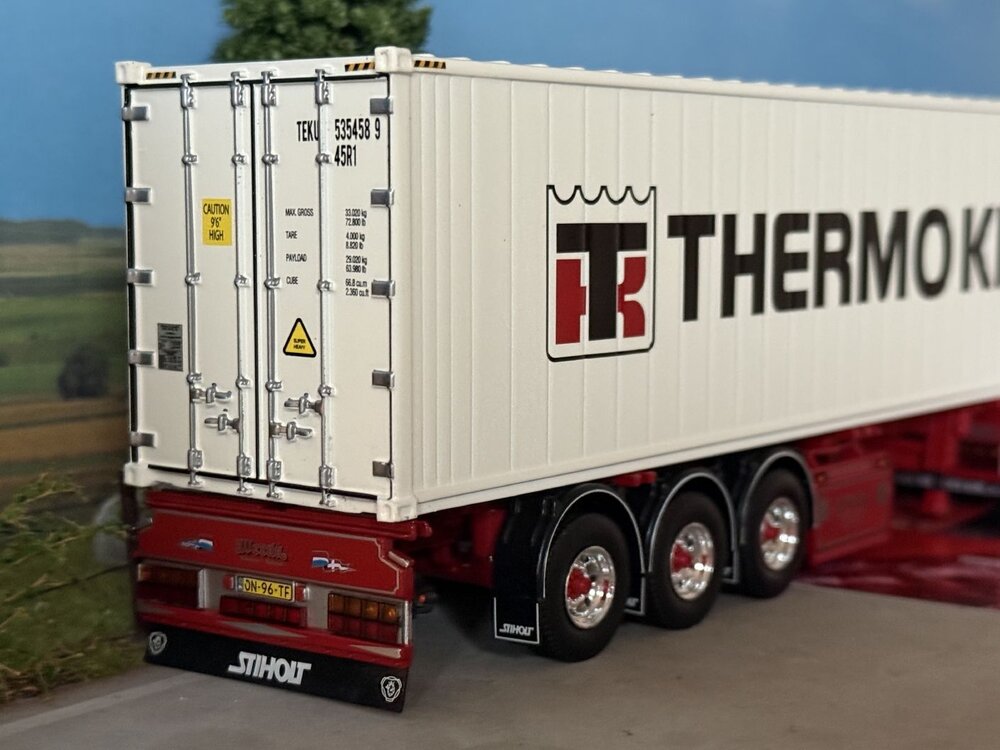 Tekno Tekno Scania Next Gen S500 Highline 6x2 met 40ft. koel container  WEEDA "VIKINGS"