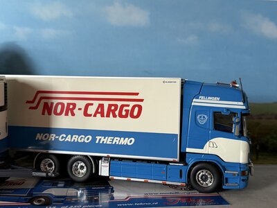 Tekno Tekno Scania R Topline Rigid truck with 4-axle trailer FELLINGEN NOR-CARGO
