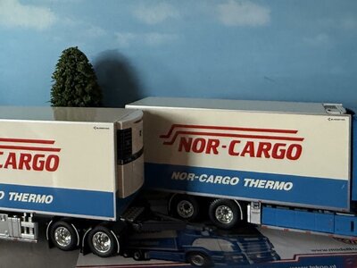 Tekno Tekno Scania R Topline Rigid truck with 4-axle trailer FELLINGEN NOR-CARGO