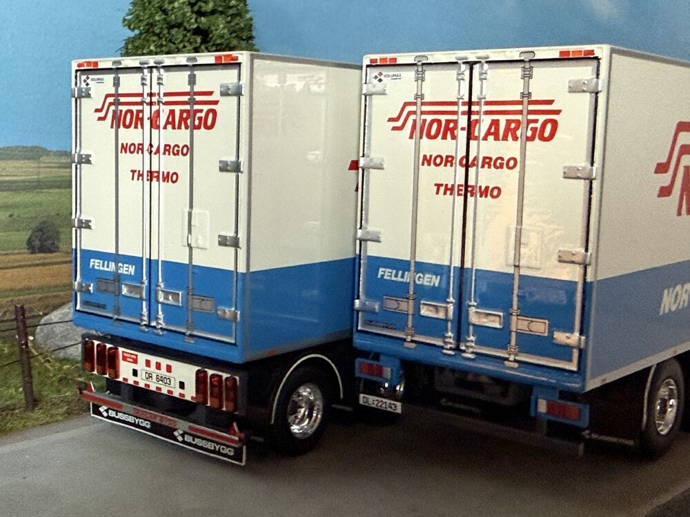 Tekno Tekno Scania R Topline Rigid truck with 4-axle trailer FELLINGEN NOR-CARGO