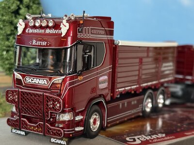 Tekno Tekno Scania Next Gen R770 rigid truck with opentop containers CHRISTIAN SOLEEN