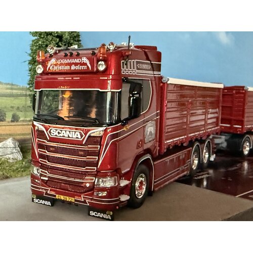 Tekno Tekno Scania Next Gen Highline rigid truck with 4-axle trailer CHRISTIAN SOLEEN
