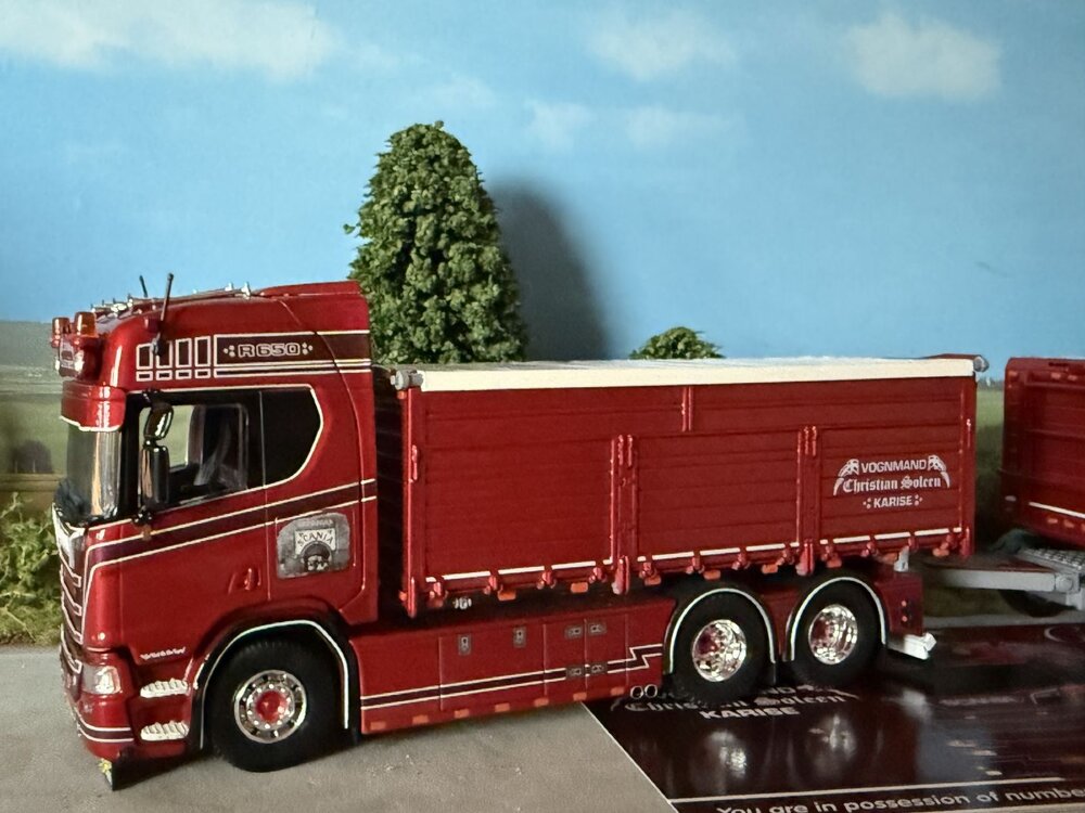 Tekno Tekno Scania Next Gen Highline rigid truck with 4-axle trailer CHRISTIAN SOLEEN