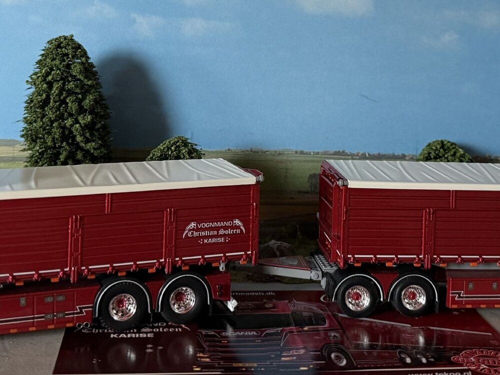 Tekno Tekno Scania Next Gen Highline rigid truck with 4-axle trailer CHRISTIAN SOLEEN