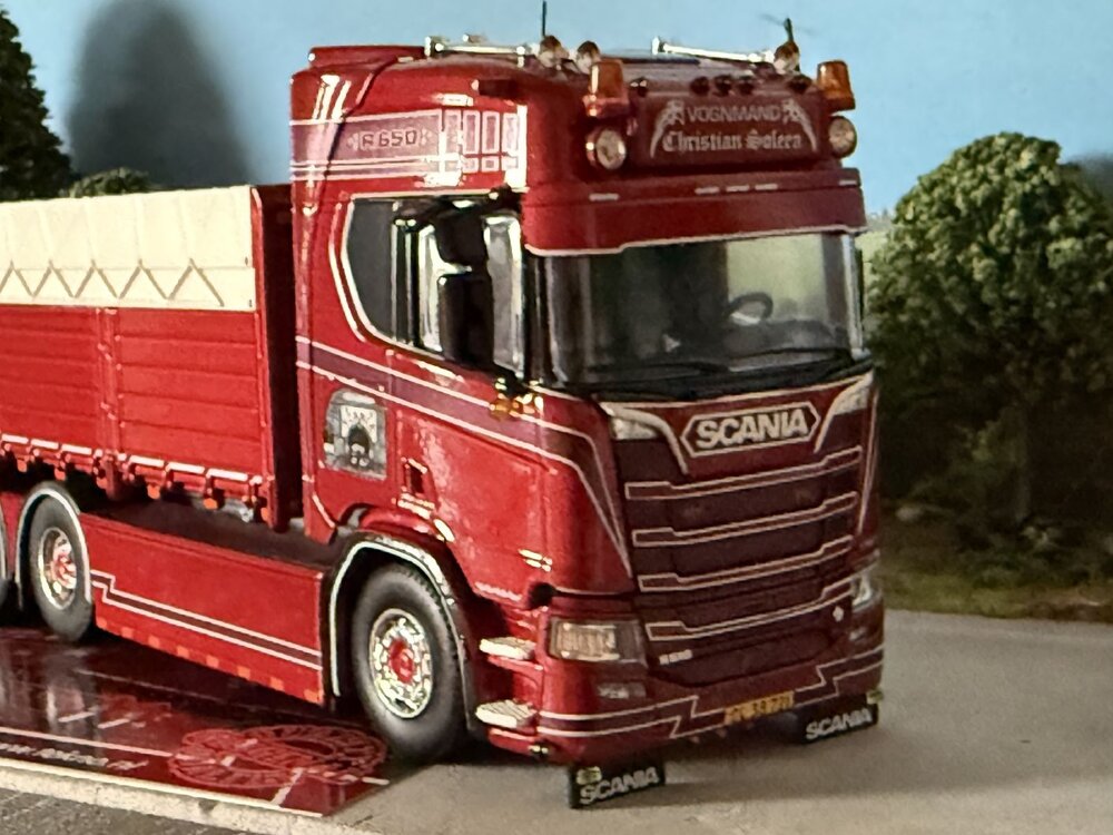 Tekno Tekno Scania Next Gen Highline rigid truck with 4-axle trailer CHRISTIAN SOLEEN