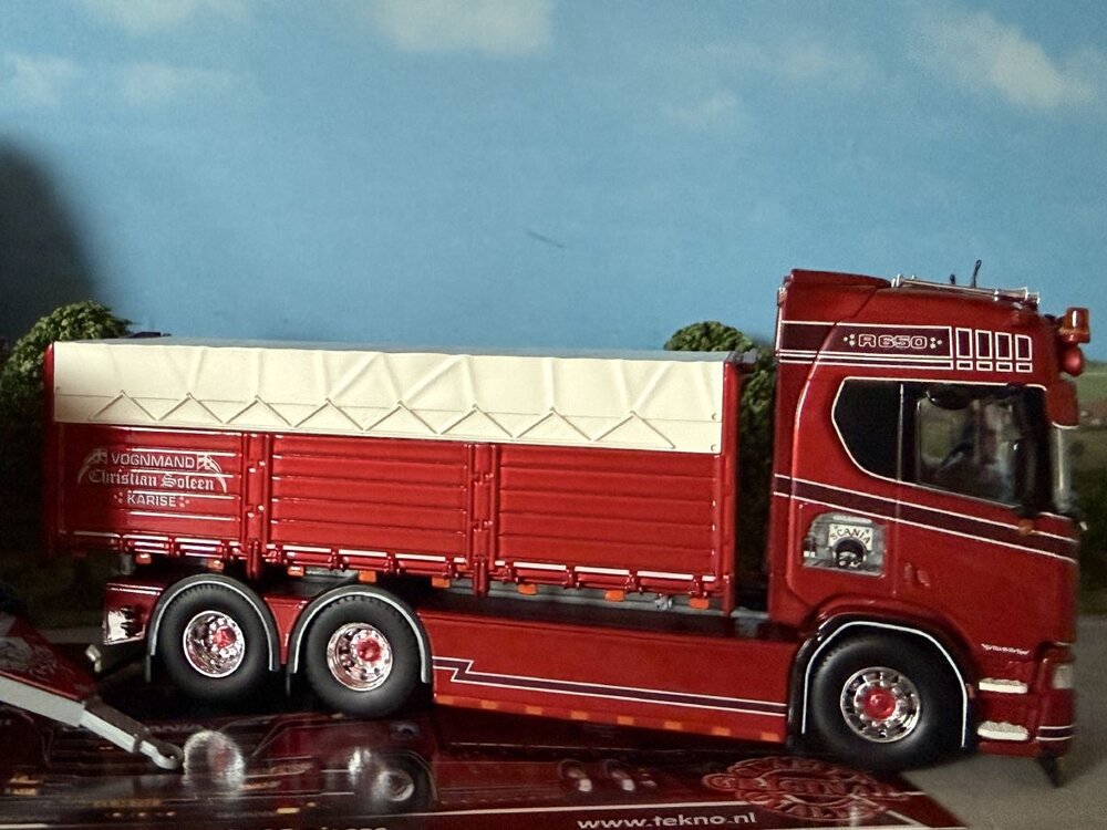 Tekno Tekno Scania Next Gen Highline rigid truck with 4-axle trailer CHRISTIAN SOLEEN