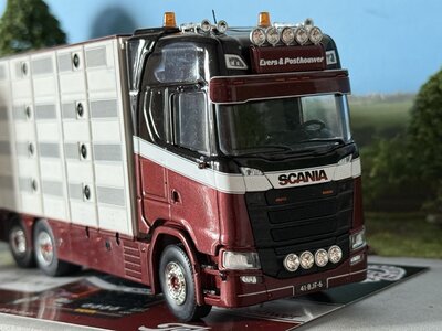 Tekno Tekno Scania S Highline vee-combinatie motorwagen met aanhanger EVERS & POSTHOUWER
