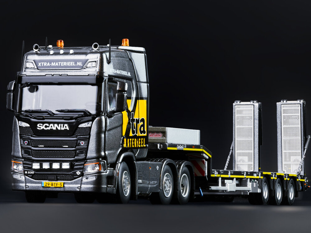 IMC IMC Scania R High Roof 6x2 with 3-axle Nooteboom semi lowloader XTRA MATERIEEL