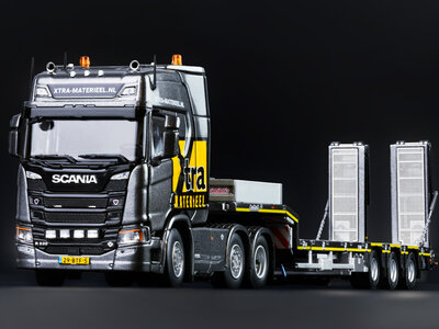 IMC IMC Scania R High Roof 6x2 with 3-axle Nooteboom semi lowloader XTRA MATERIEEL