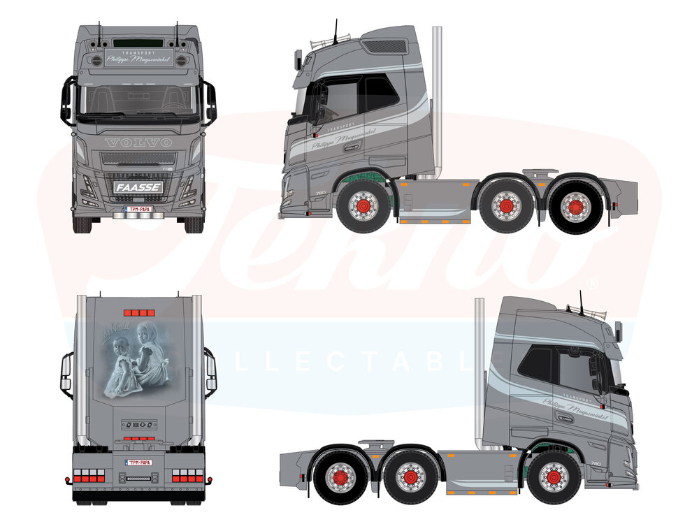 Tekno Tekno Volvo FH Aero Globetrotter 6x2 PHILLIPE MEYSEWINKEL