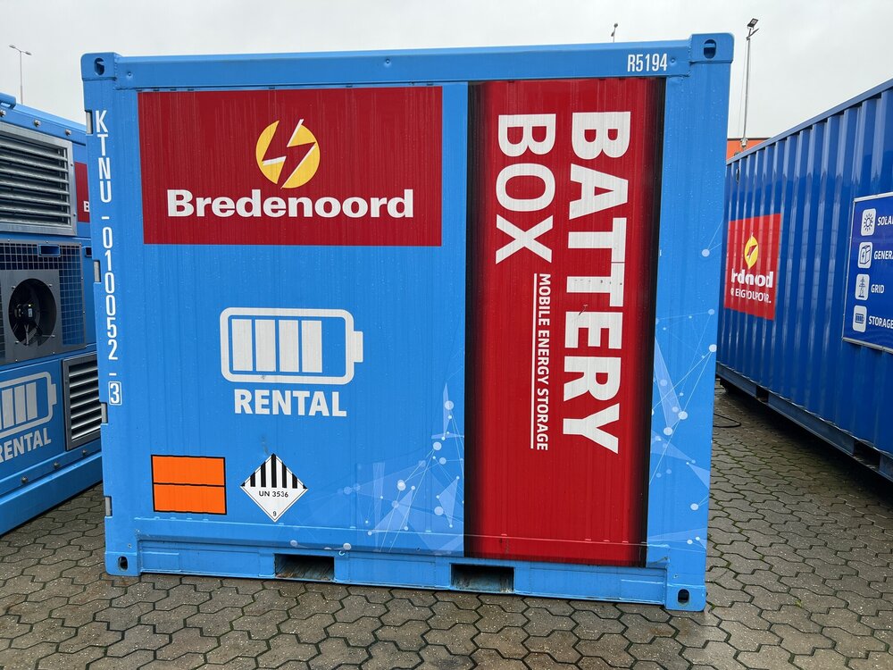 WSI WSI 10ft. container BATTERY BOX aggregaat lading BREDENOORD