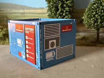 WSI WSI 10ft. container BATTERY BOX aggregaat lading BREDENOORD