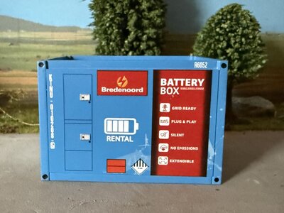 WSI WSI 10ft. container BATTERY BOX aggregaat lading BREDENOORD