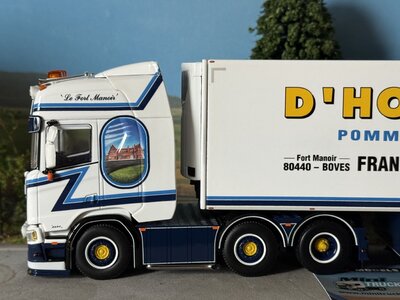 WSI WSI Scania R Highline 6x2 met 3-assige twin steer koeloplegger D'HOINE