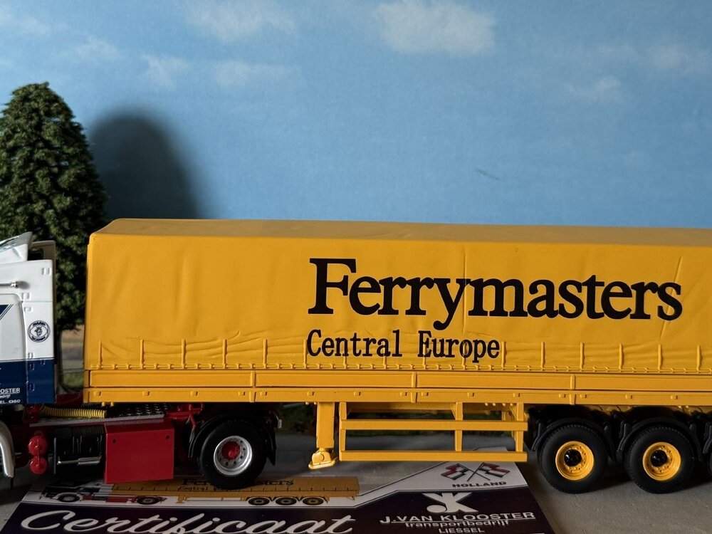 WSI WSI Scania 2-serie  4x2 + classic 3-axle curtainside trailer J. VAN KLOOSTER